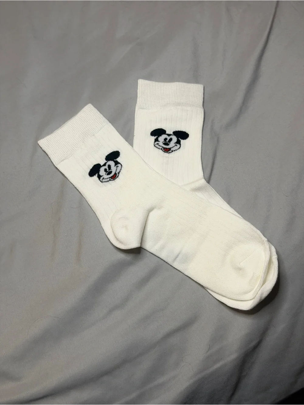 Disney Mickey Mouse White Crew Socks | NEVER WORN